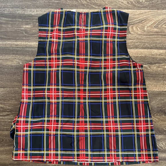 J. Crew Factory Holiday Ruffle Top - Picture 2 of 4